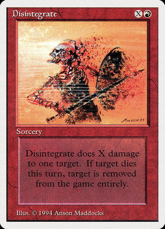 Disintegrate [Summer Magic / Edgar] | Cards and Coasters CA