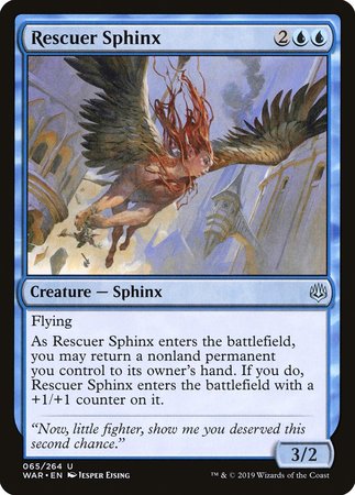 Rescuer Sphinx [War of the Spark] | Cards and Coasters CA