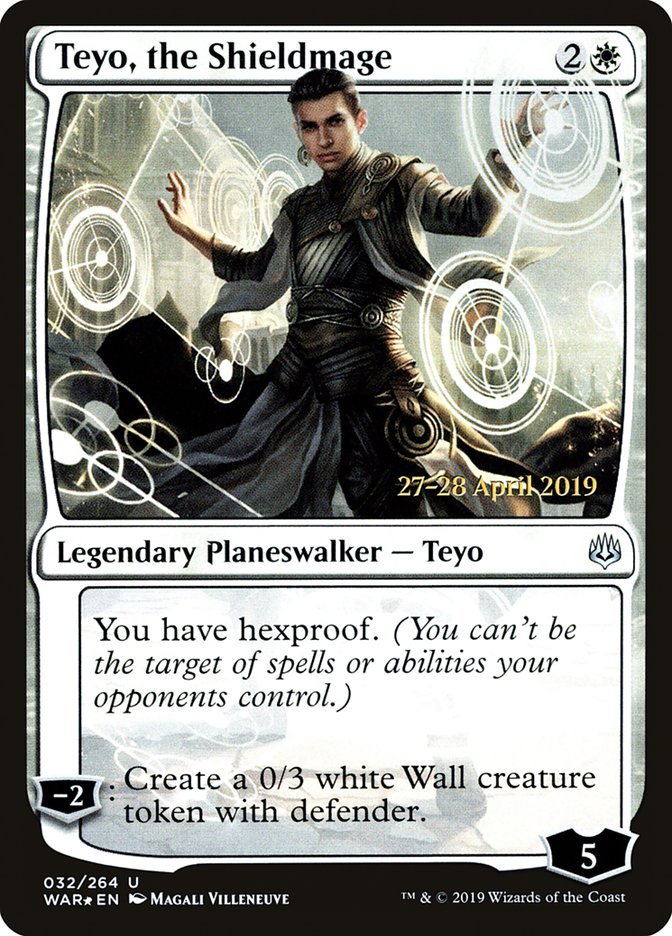 Teyo, the Shieldmage  [War of the Spark Prerelease Promos] | Cards and Coasters CA