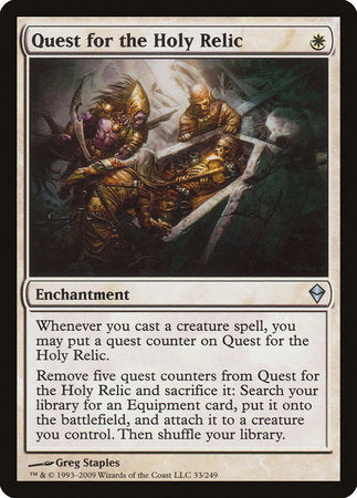 Quest for the Holy Relic [Zendikar] | Cards and Coasters CA