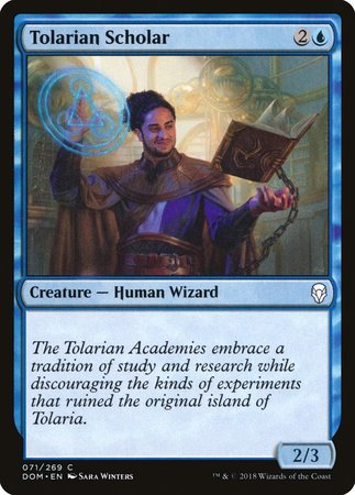 Tolarian Scholar [Dominaria] | Cards and Coasters CA