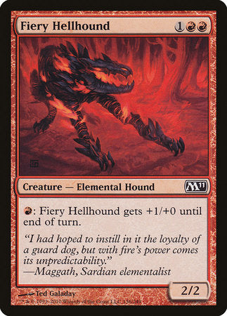 Fiery Hellhound [Magic 2011] | Cards and Coasters CA