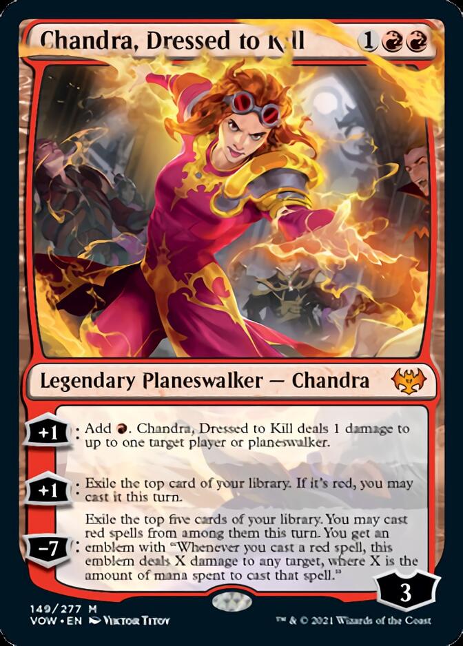 Chandra, Dressed to Kill [Innistrad: Crimson Vow] | Cards and Coasters CA