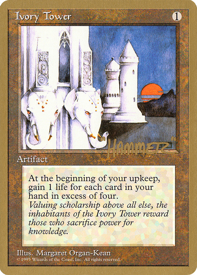 Ivory Tower (Shawn "Hammer" Regnier) [Pro Tour Collector Set] | Cards and Coasters CA