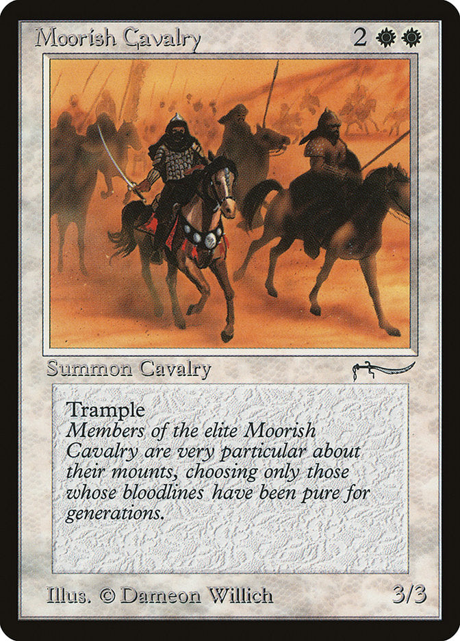 Moorish Cavalry (Light Mana Cost) [Arabian Nights] | Cards and Coasters CA