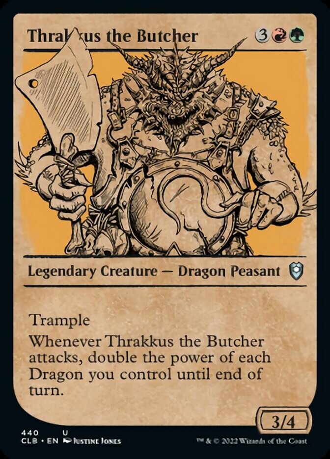 Thrakkus the Butcher (Showcase) [Commander Legends: Battle for Baldur's Gate] | Cards and Coasters CA