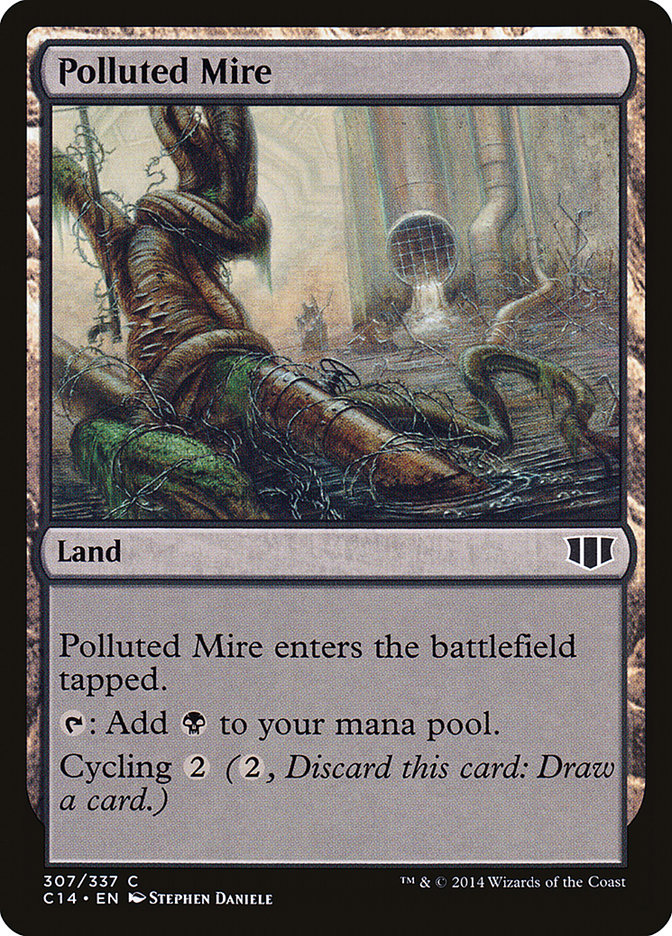 Polluted Mire [Commander 2014] | Cards and Coasters CA