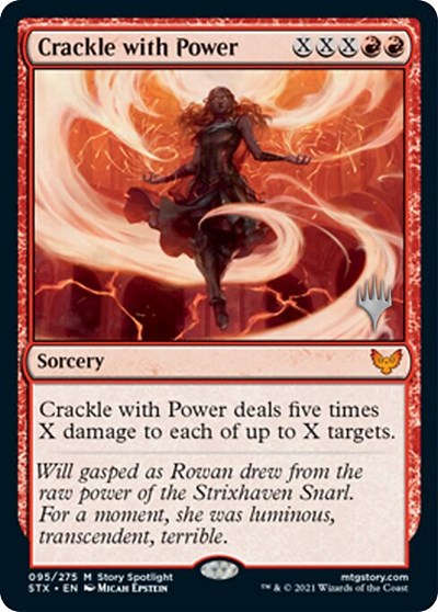 Crackle with Power (Promo Pack) [Strixhaven: School of Mages Promos] | Cards and Coasters CA