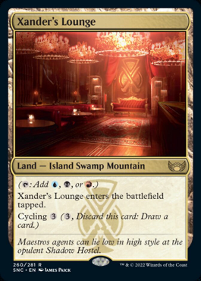 Xander's Lounge [Streets of New Capenna] | Cards and Coasters CA