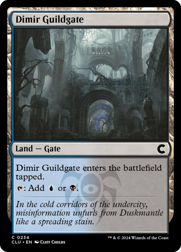 Dimir Guildgate [Ravnica: Clue Edition] | Cards and Coasters CA