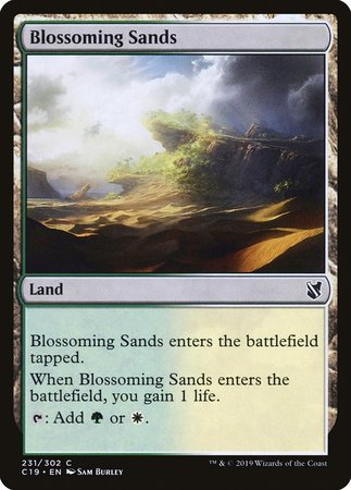 Blossoming Sands [Commander 2019] | Cards and Coasters CA