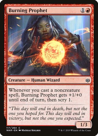 Burning Prophet [War of the Spark] | Cards and Coasters CA