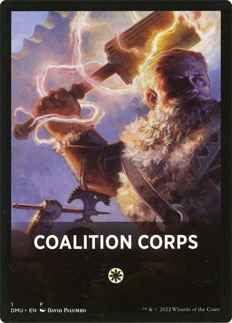 Coalition Corps Theme Card [Dominaria United Tokens] | Cards and Coasters CA