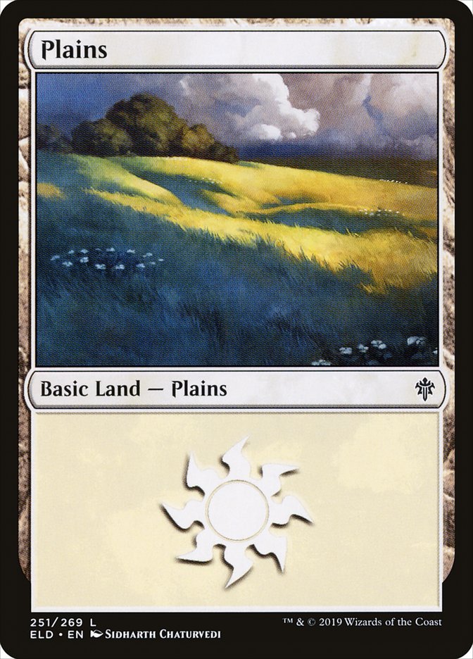 Plains (251) [Throne of Eldraine] | Cards and Coasters CA