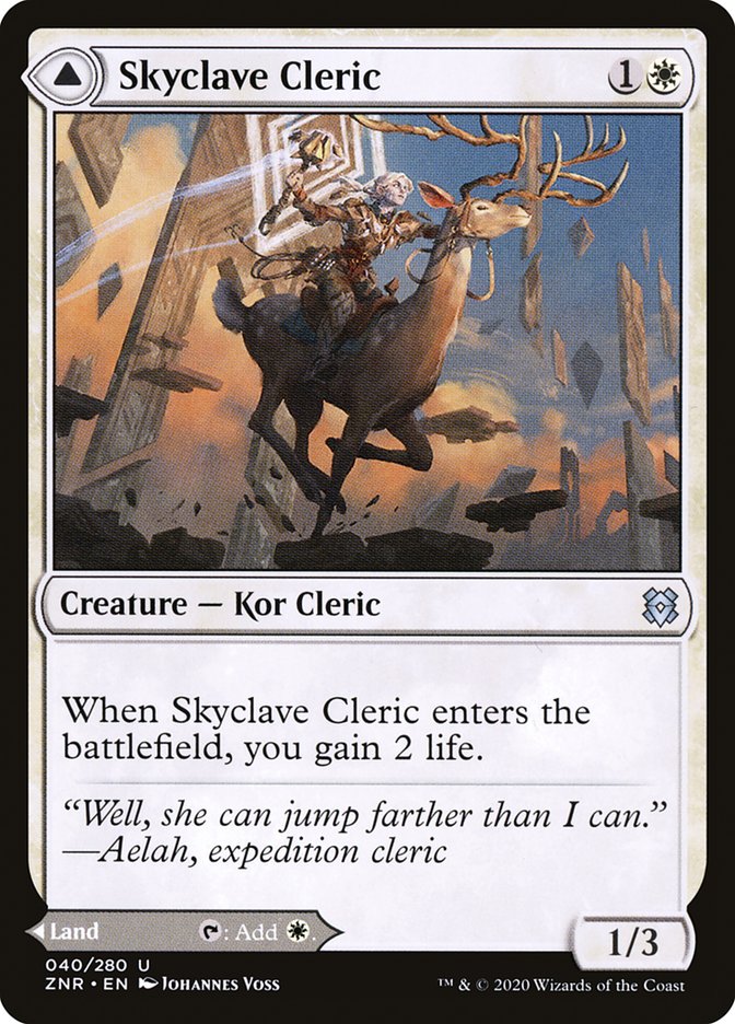 Skyclave Cleric // Skyclave Basilica [Zendikar Rising] | Cards and Coasters CA
