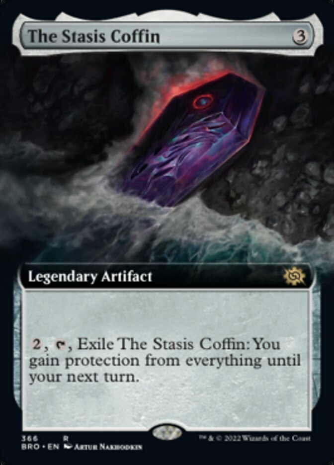 The Stasis Coffin (Extended Art) [The Brothers' War] | Cards and Coasters CA