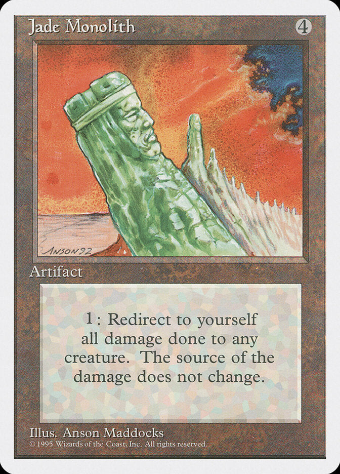 Jade Monolith [Fourth Edition] | Cards and Coasters CA
