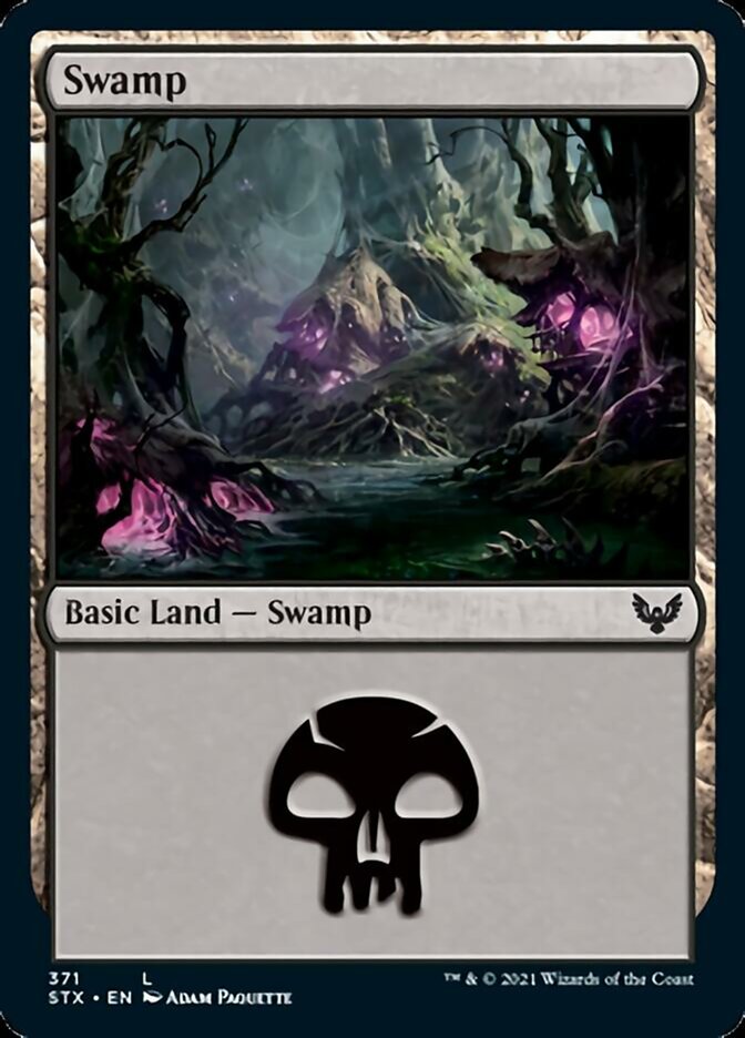 Swamp (#371) [Strixhaven: School of Mages] | Cards and Coasters CA