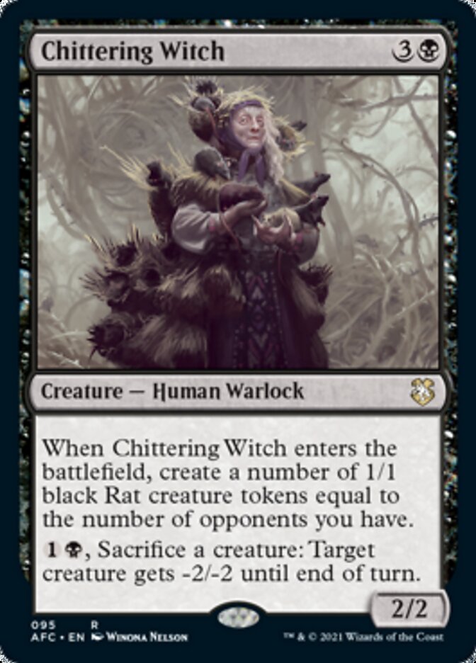 Chittering Witch [Dungeons & Dragons: Adventures in the Forgotten Realms Commander] | Cards and Coasters CA