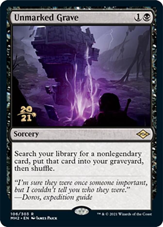 Unmarked Grave [Modern Horizons 2 Prerelease Promos] | Cards and Coasters CA