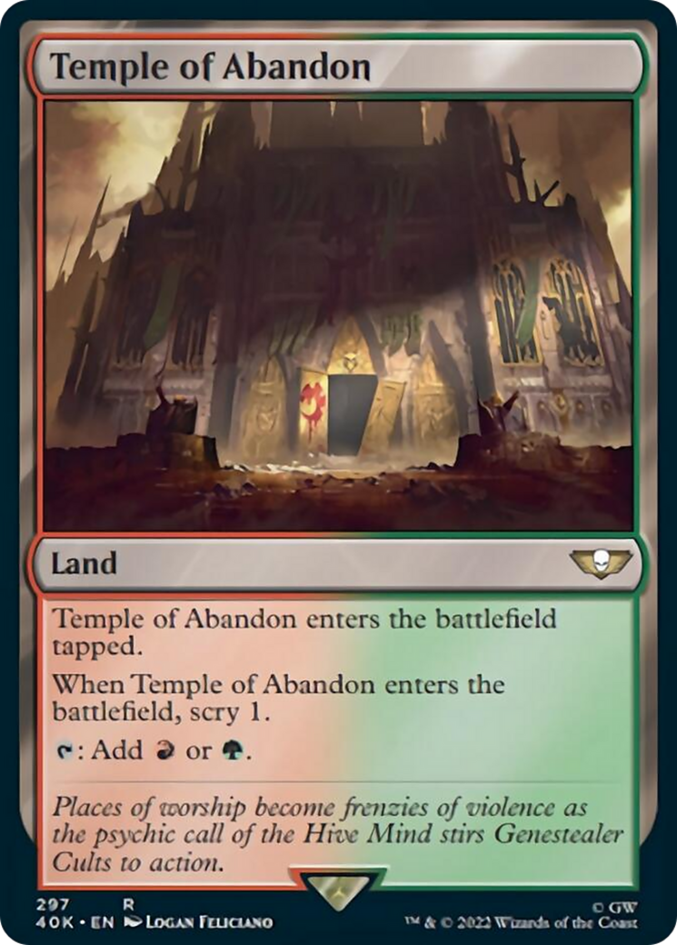 Temple of Abandon [Universes Beyond: Warhammer 40,000] | Cards and Coasters CA