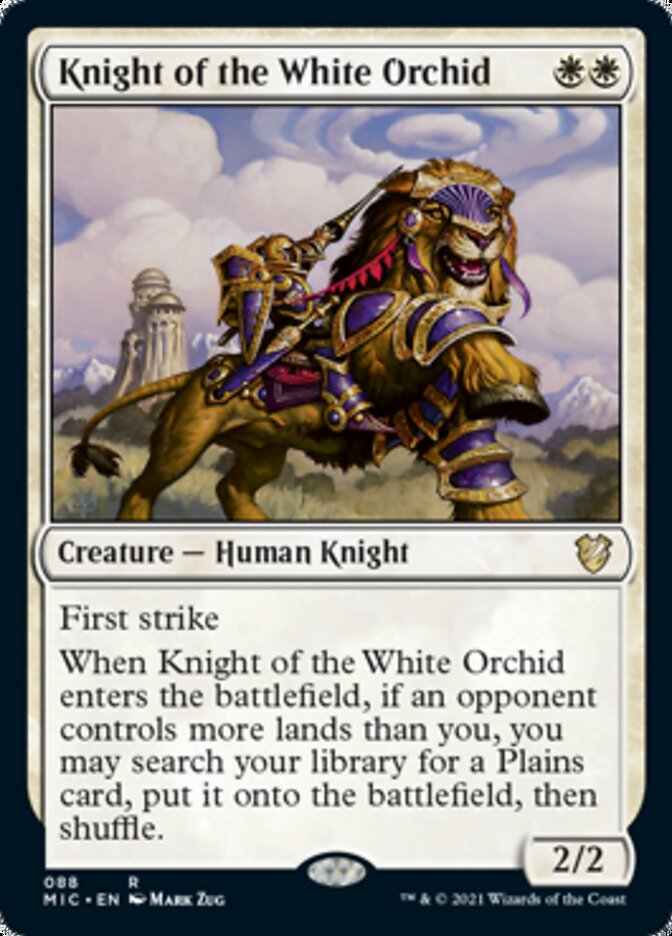 Knight of the White Orchid [Innistrad: Midnight Hunt Commander] | Cards and Coasters CA