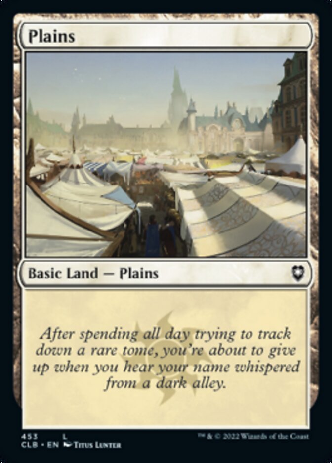 Plains (453) [Commander Legends: Battle for Baldur's Gate] | Cards and Coasters CA