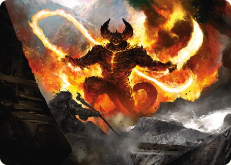 The Balrog, Flame of Udun Art Card [The Lord of the Rings: Tales of Middle-earth Art Series] | Cards and Coasters CA