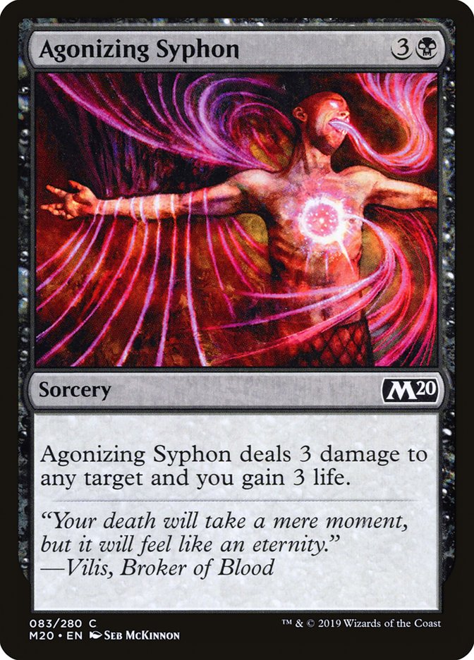 Agonizing Syphon [Core Set 2020] | Cards and Coasters CA