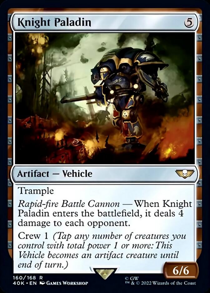 Knight Paladin [Universes Beyond: Warhammer 40,000] | Cards and Coasters CA