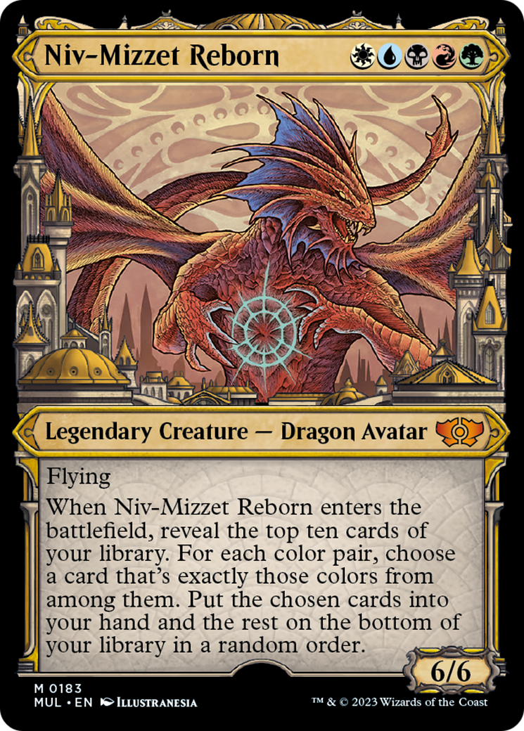 Niv-Mizzet Reborn (Halo Foil) [Multiverse Legends] | Cards and Coasters CA