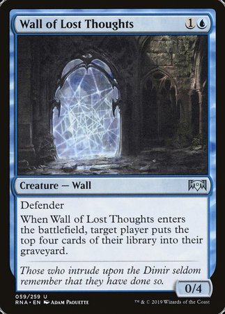 Wall of Lost Thoughts [Ravnica Allegiance] | Cards and Coasters CA