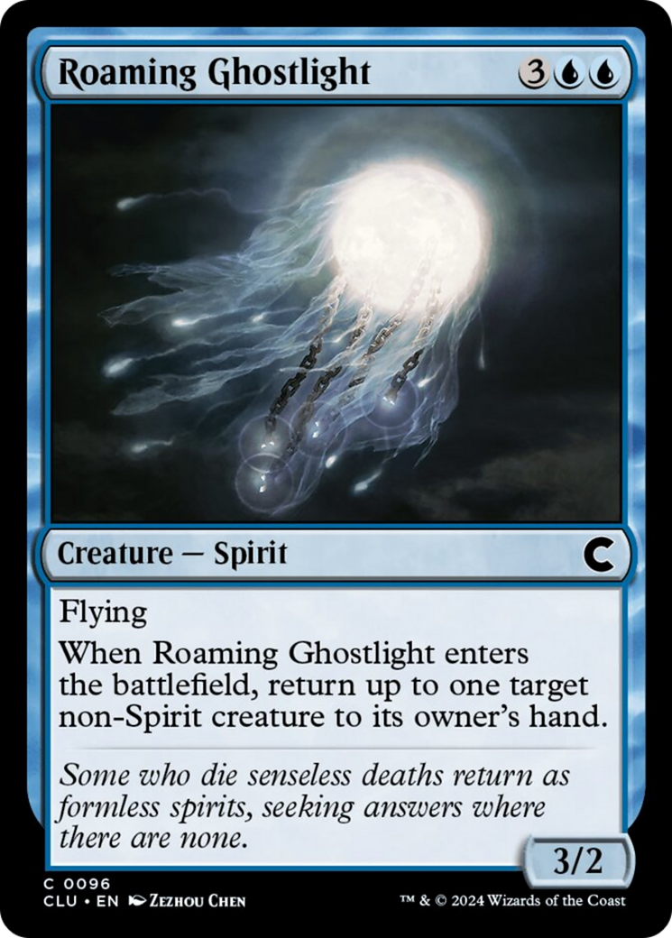 Roaming Ghostlight [Ravnica: Clue Edition] | Cards and Coasters CA