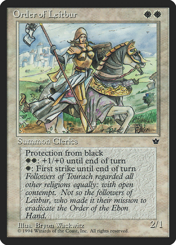 Order of Leitbur (Horse Facing Right) [Fallen Empires] | Cards and Coasters CA