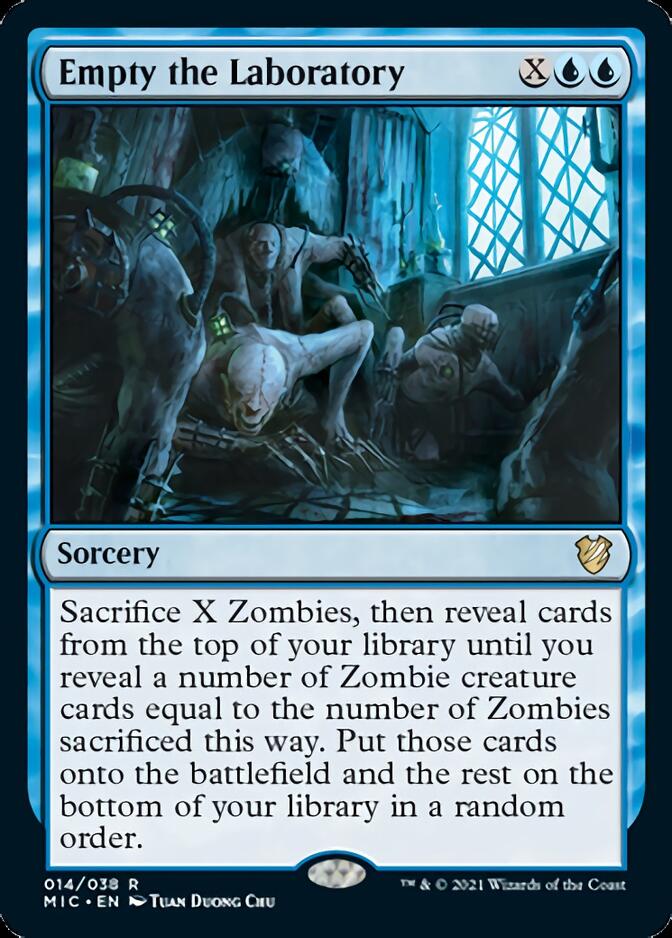 Empty the Laboratory [Innistrad: Midnight Hunt Commander] | Cards and Coasters CA