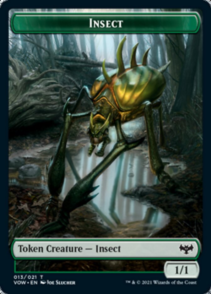 Insect // Boar Double-sided Token [Innistrad: Crimson Vow Tokens] | Cards and Coasters CA