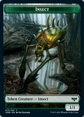 Insect // Wolf (014) Double-sided Token [Innistrad: Crimson Vow Tokens] | Cards and Coasters CA