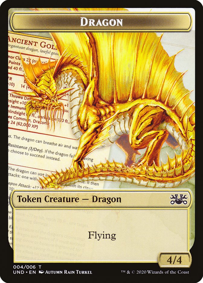 Beeble // Dragon Double-sided Token [Unsanctioned Tokens] | Cards and Coasters CA