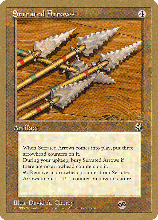 Serrated Arrows (Leon Lindback) (SB) [Pro Tour Collector Set] | Cards and Coasters CA