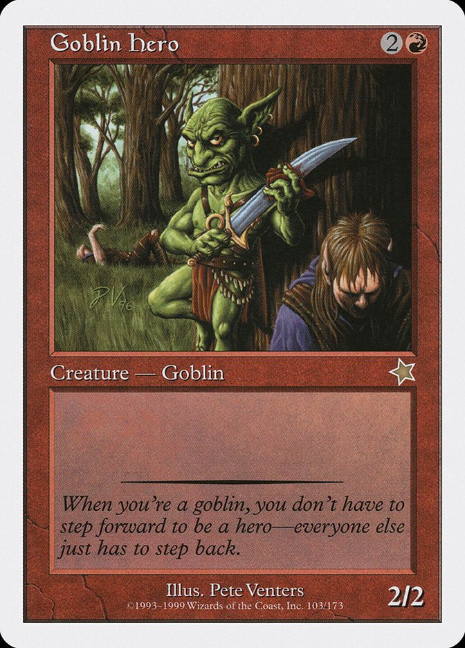 Goblin Hero [Starter 1999] | Cards and Coasters CA