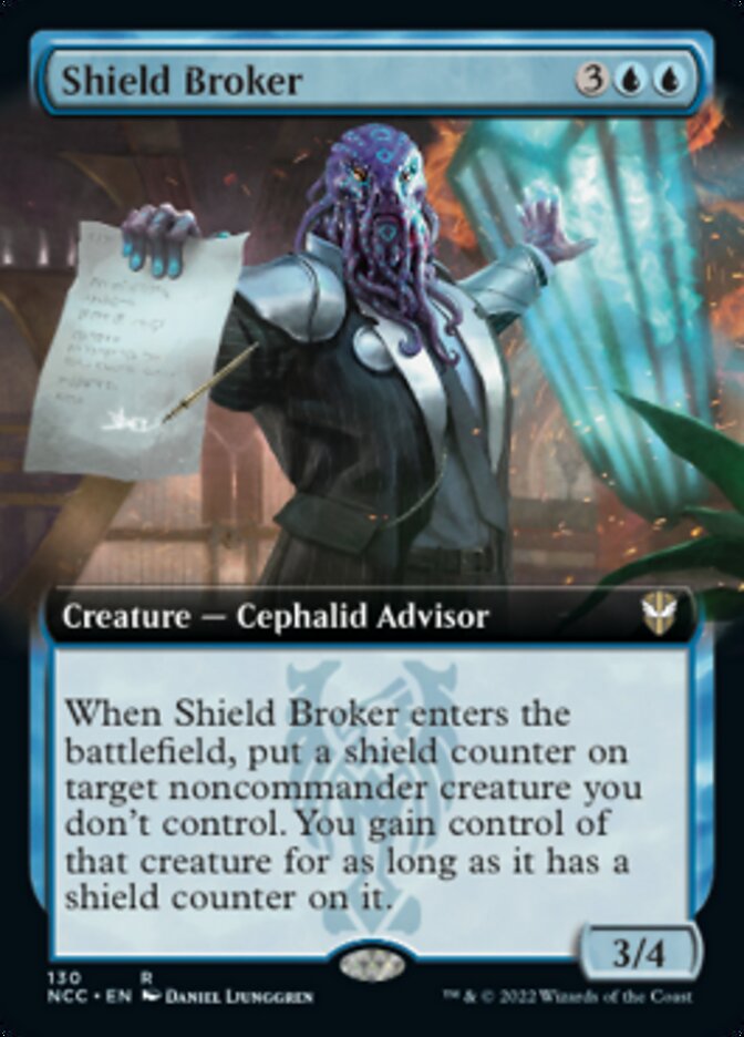 Shield Broker (Extended Art) [Streets of New Capenna Commander] | Cards and Coasters CA