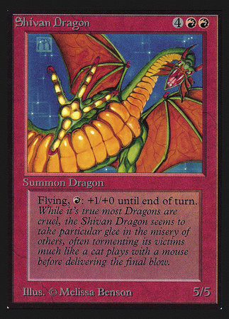 Shivan Dragon (CE) [Collectors’ Edition] | Cards and Coasters CA