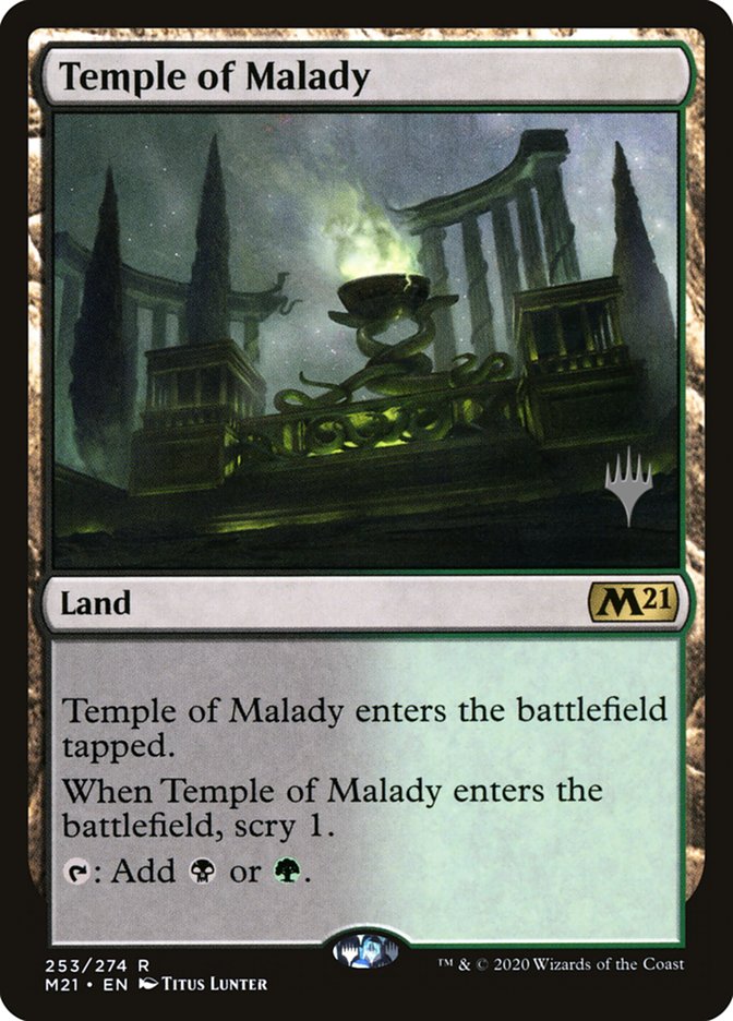 Temple of Malady (Promo Pack) [Core Set 2021 Promos] | Cards and Coasters CA