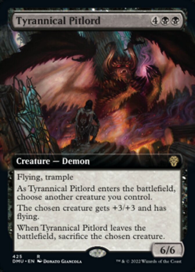 Tyrannical Pitlord (Extended Art) [Dominaria United] | Cards and Coasters CA