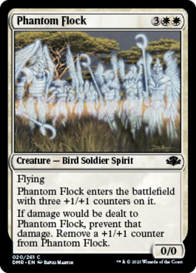 Phantom Flock [Dominaria Remastered] | Cards and Coasters CA