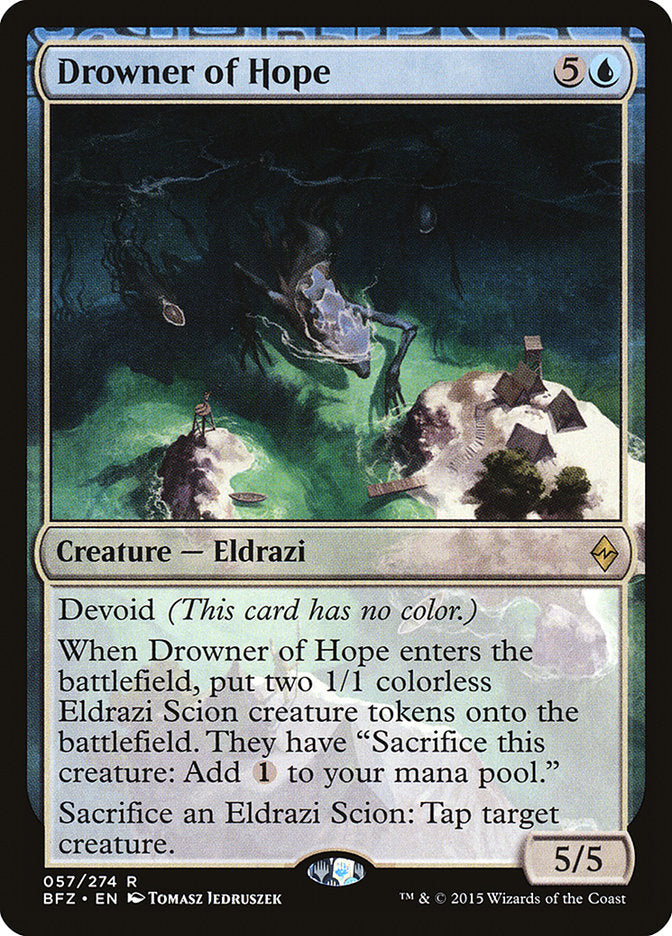 Drowner of Hope [Battle for Zendikar] | Cards and Coasters CA
