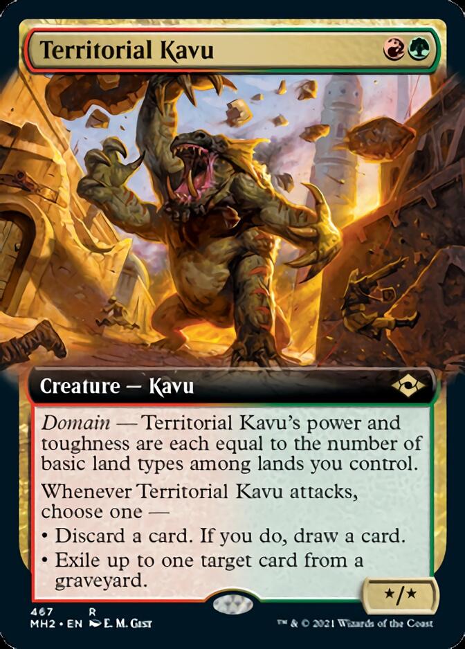 Territorial Kavu (Extended Art) [Modern Horizons 2] | Cards and Coasters CA