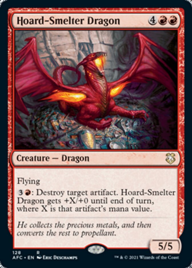 Hoard-Smelter Dragon [Dungeons & Dragons: Adventures in the Forgotten Realms Commander] | Cards and Coasters CA