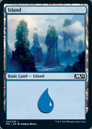 Island (265) [Core Set 2021] | Cards and Coasters CA