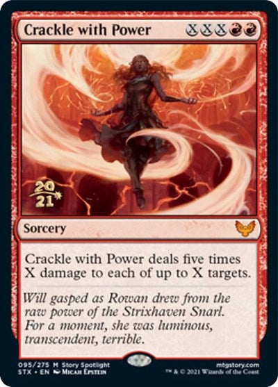 Crackle with Power [Strixhaven: School of Mages Prerelease Promos] | Cards and Coasters CA